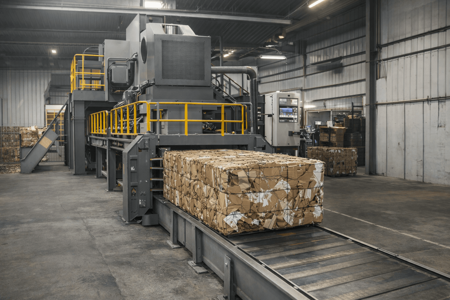 Automated hydraulic baling system